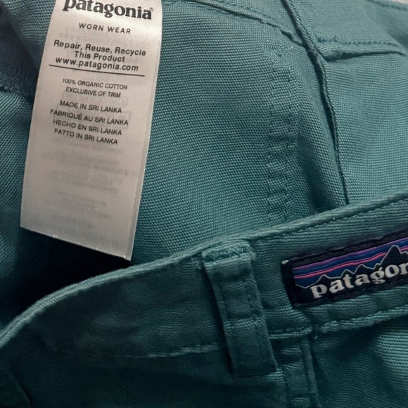 Patagonia Organic Cotton Utility Mini Skirt Teal Green Size 4 - Picture 6 of 6